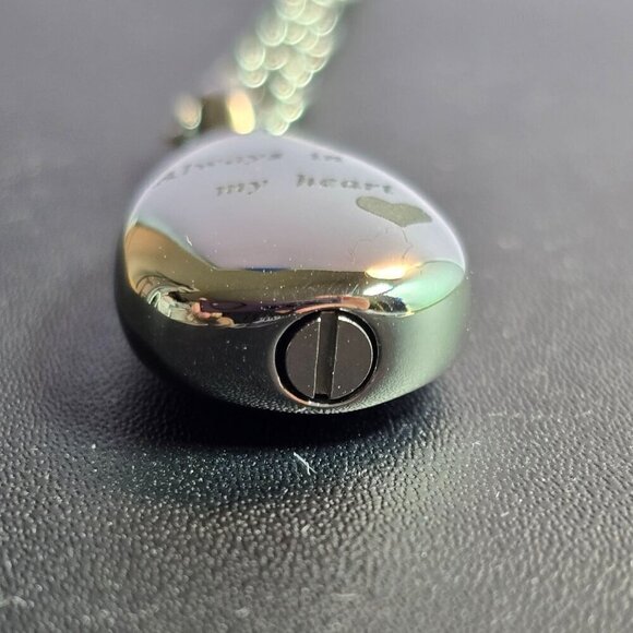 Engraved Memorial Urn Teardrop Necklace‎ (NWOT) - Picture 2 of 5